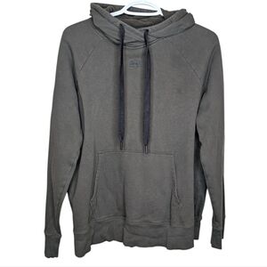 Under Armour Womens Loose Dark Green Hoodie Medium - flaw